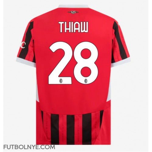 Camiseta AC Milan Malick Thiaw #28 Primera Equipación 2024-25 manga corta